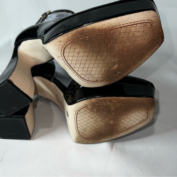 Jessica Simpson Black Patent Leather Platform Pumps - Picture 8 of 13